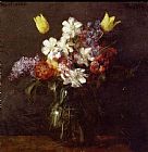 Henri Fantin-Latour Flowers III painting